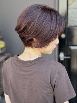 ヘアーメイク アチャ(hair make accha) デザインカラー/レイヤーカット/ウェットヘア/オリーブベージュ