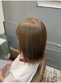 ブリーチ無しダブルカラー×アッシュベージュ
