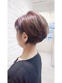 ショート×白髪ぼかしブラウン