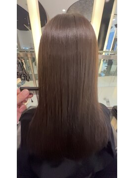 エアー 銀座タワー(AIR) プレミアムケアカラー/縮毛矯正/ツヤ髪スタイル【榛葉】