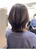 伸ばしかけの方おすすめ! くびれボブ インナーカラー