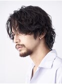 銀座センターパート波巻きパーマッシュツイスパメンズパーマ