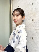 ミラ(Mila)&nbsp;卒業式袴ヘアセット＋着付け＊ロングタイトアップ＊胡蝶蘭