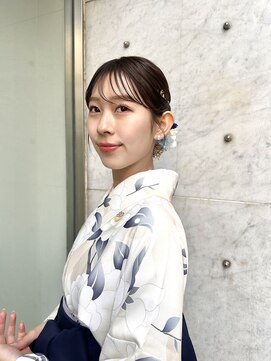 ミラ(Mila) 卒業式袴ヘアセット+着付け*ロングタイトアップ*胡蝶蘭