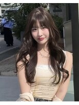 韓国ヘア　2wayバング  レイヤーカット くびれヘア  顔周り/