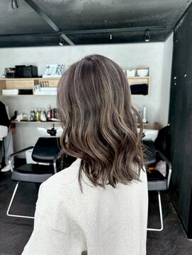 エガオ 藤沢店(EGAO) 20代30代40代細めハイライトカラーバレイヤージュ白髪ぼかし藤沢