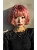 【artslita町田】ブリーチ/ピンク/ボブ/チェリーピンク