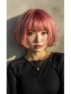アーツリタ 町田(arts lita) 【artslita町田】ブリーチ/ピンク/ボブ/チェリーピンク