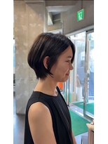 ロビー 表参道(ROBBY)&nbsp;丸みショートボブ/アッシュブラウン/20代30代40代