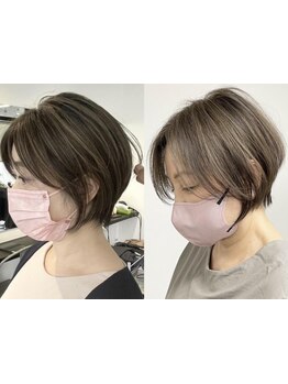 《白髪染めを使わずに明るくできる》大人女性の新常識”脱白髪染めハイライト”で上品なスタイルに◎