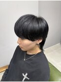 ＊メンズライク_ウルフカット_ブラック_m267