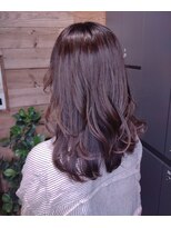 ベイショア(Bay Shore NY)&nbsp;大人かわいいモーブブラウンゆるふわミディアム