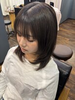 ユニコヘア(unico hair)&nbsp;ミディアムレイヤー×グレージュ