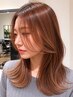 【むっちー限定】韓国風レイヤーカット+透明感カラー+aujuaトリートメント