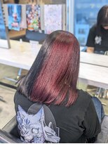トーキョー オタクヘアー(TOKYO OTAKU HAIR) あくねこ ルカス/赤/黒/推しカラー/ツートン/量産/概念カラー