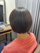 テーラヘアー 袖ヶ浦2号店(TELA HAIR)&nbsp;【白髪染め】丸みショートボブ＋濃いめブラウンカラー