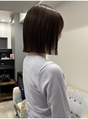 【RURI】10代20代/切りっぱなしボブ/グレージュ/福岡天神