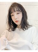ラフニュアンス×エアリーミディ×ダークアッシュ