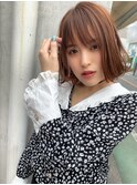 【アフロート添田】夏のインナーカラー外ハネスリークボブ