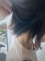 ランプ ヘアスタジオ(LAMP Hair Studio) インナーカラー×ブルーグリーン