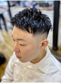 ツーブロック フェード