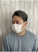 【MEN'S HAIR】【ダブルカラー】シルバーカラーツーブロック
