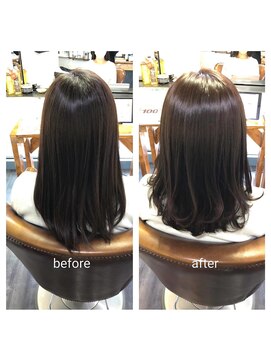 カミケン 方木田店(kamiken.) 艶カラーニュアンスレイヤー軽やかスタイル【カミケン方木田店】