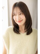 モッズヘア 上尾西口店(mod's hair) ミルクティーアッシュ小顔前下がりレイヤーカットZ上尾30代40代