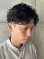 ブルニール 心斎橋(BLEUNIR)&nbsp;ビジネスパーマ　ツイストスパイラル　かきあげ　ツーブロック