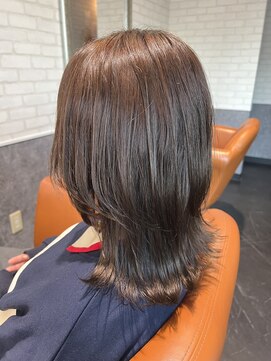 ルノン フィージュ(LUNON fieju) ウルフカット×オリーブベージュ/ウルフカット/オリーブ