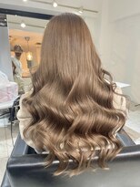 ブレンド 渋谷(BLend)&nbsp;前髪ハイライトカラーこなれミディイメチェンウェーブパーマ