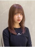 【YOKE】アプリコットオレンジオレンジベージュレイヤーカット