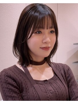 サンド クリア 横浜本店(sand clear) ボブディオリーブベージュ髪質改善縮毛矯正フェイスレイヤー