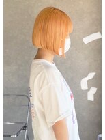 セントラル 三宮店(central)&nbsp;【神戸三宮】イメチェンホワイトブロンド外ハネボブ美髪