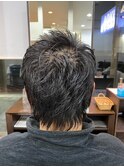 ソフトツーブロック王道ナチュラルアップバング細束刈り上げ