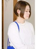 サロンワーク×ショートボブ