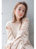＃ホワイトグレージュミニウルフチェリーブラウン