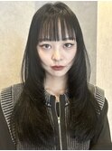 福井　大和田　レイヤーカット　ハッシュカット　前髪ぱっつん