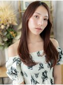 かきあげバング艶感ストレートセンターパートc7志木20代30代40代