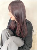 【Hike/大分駅/金池】セミロング/ピンク/バイオレット/前髪