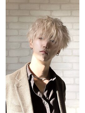 エムズ フォー メン(M'Z for men) ハイトーン×シャドウパーマ風