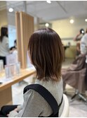20代30代40代◎似合わせカットオリーブグレー小顔ミディアム