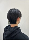 【韓国風センターパート×襟足】