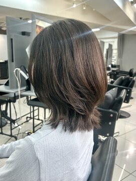 ヴェイン 渋谷(vain) くびれボブ大人ボブ外ハネボブ簡単スタイリング20代30代