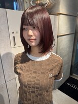 エマノン(EMANON) 福岡天神 髪質改善 ブリーチなしカラー ワインレッド