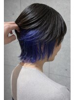 エイム ヘア リアム 調布店(eim hair liam)&nbsp;ショート×インナーブルー/アクセントカラー