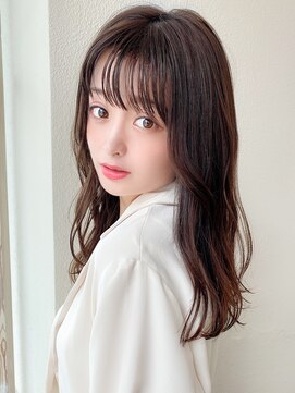 エイミーバイアフロートザガーデン 浦和店(amie by afloat the garden) ゆる巻き感が可愛いフレンチバングレイヤー【浦和】ピンク