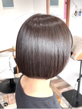 ソエルフォーヘア(soel for hair) ボブはツヤが命！！髪質改善カラー！！