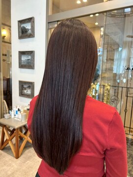 ルチア ヘア ステラ 京都店(Lucia hair stella) 顔周りミディアムレイヤーカットハッシュカット韓国京都河原町