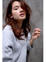 ミラバイグリーン(Mira by green)&nbsp;dark brown×violet☆クセ感Long